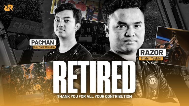 Razor dan Pacman resmi umukan pensiun dari RRQ Kazu