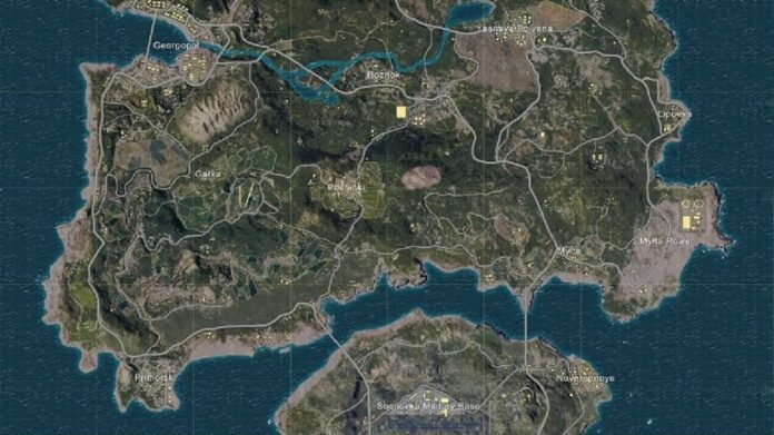 Map Erangel PUBG Mobile