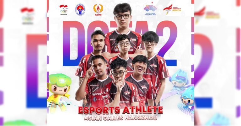 Timnas Dota2 Indonesia untuk Asian Games 2022.