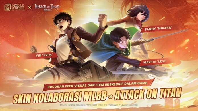 Skin kolaborasi MLBB x Attack on Titan. (Dok. Moonton)